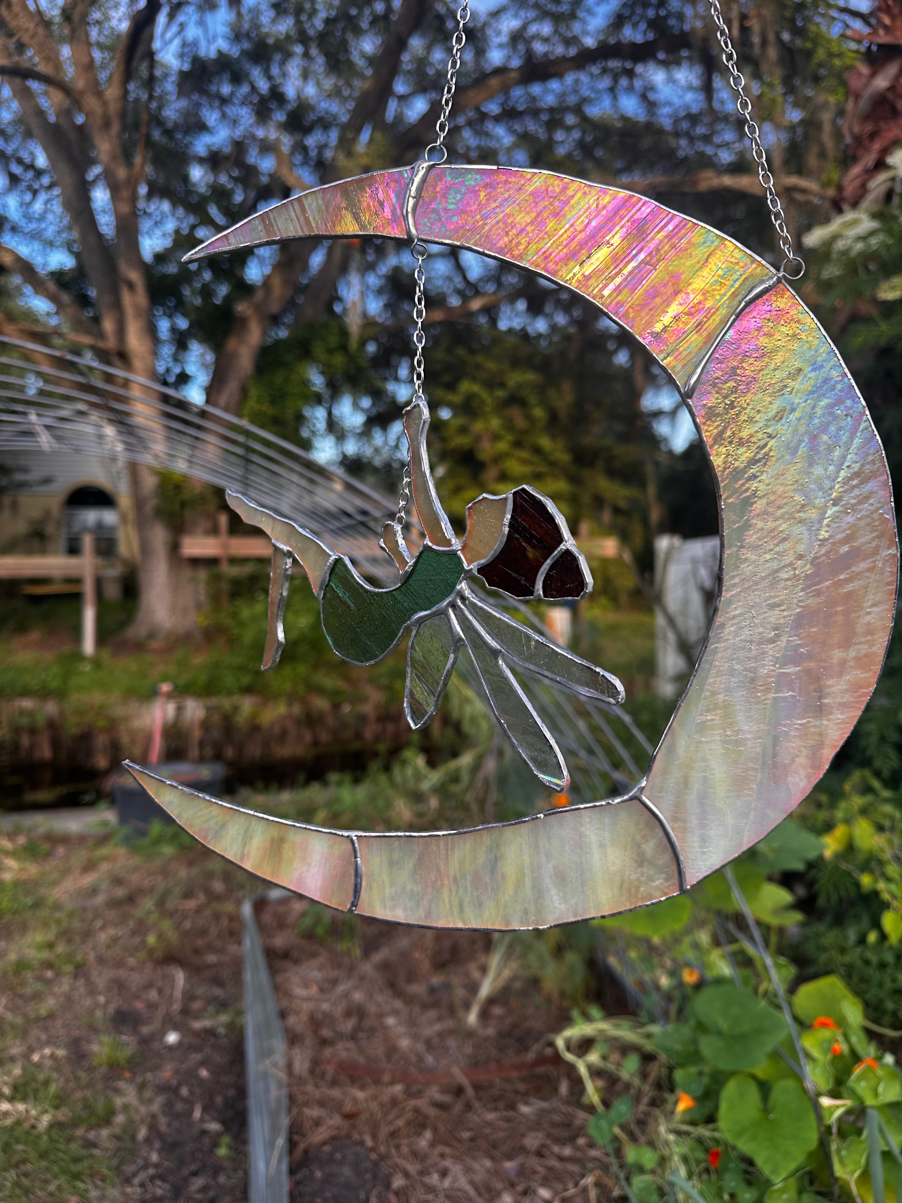 Fairy Swinging From Moon