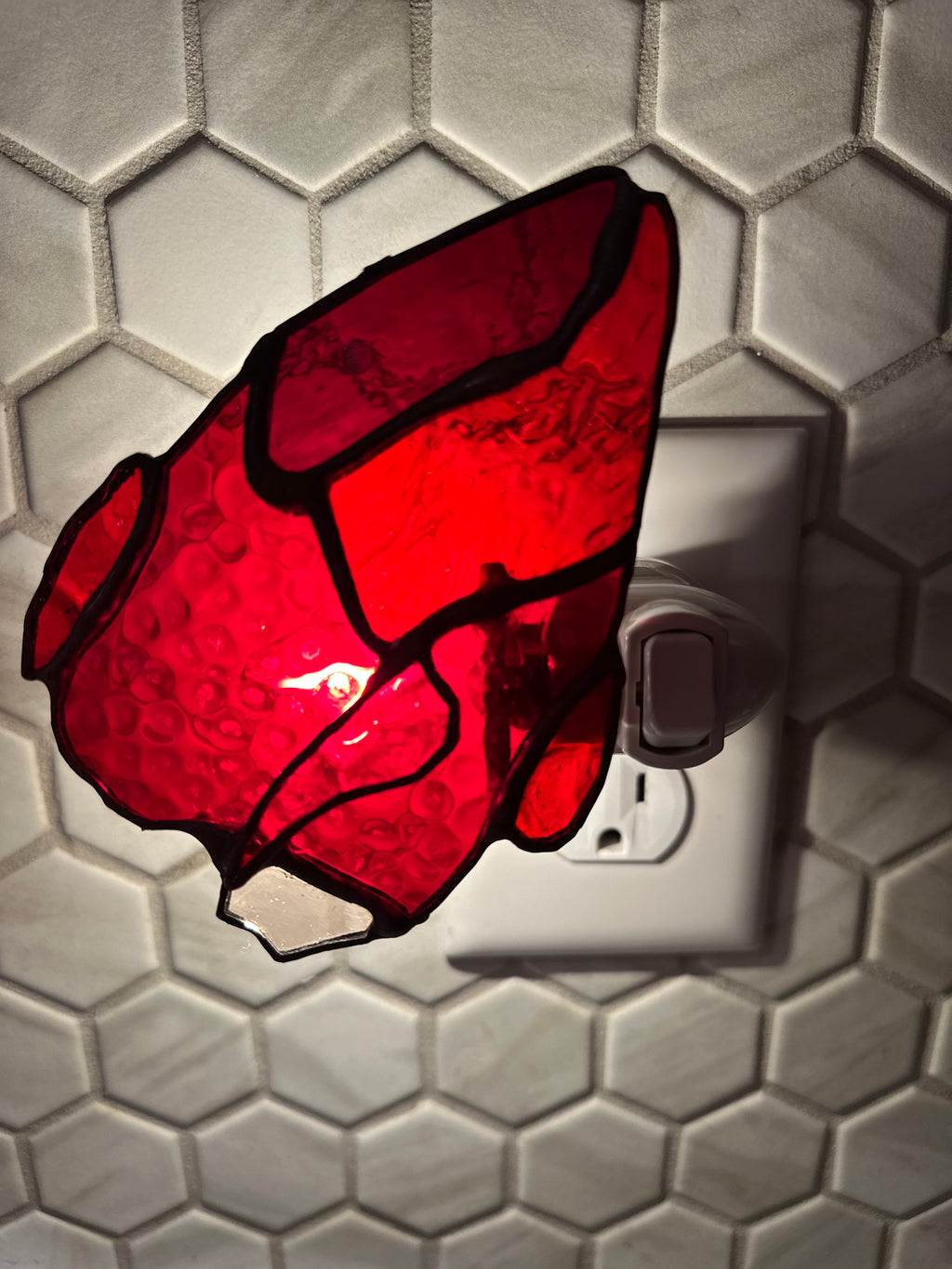 Stained Glass Red Snapper Nightlight