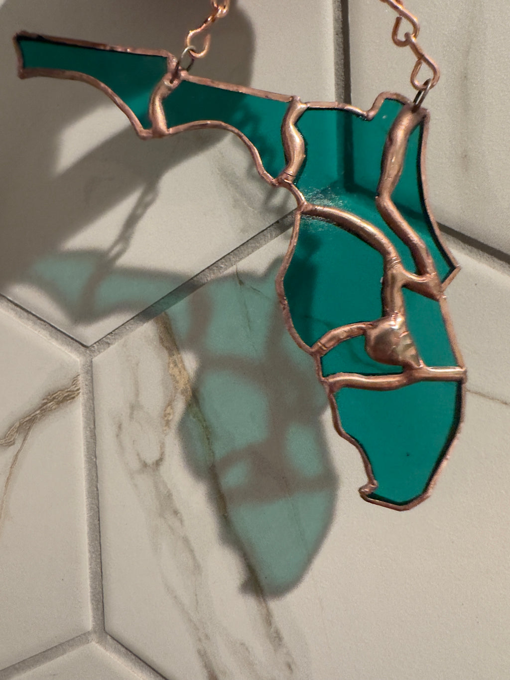 Stained Glass Florida Rivers Pattern