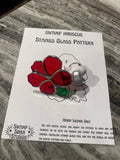Stained Glass Swamp Hibiscus Pattern
