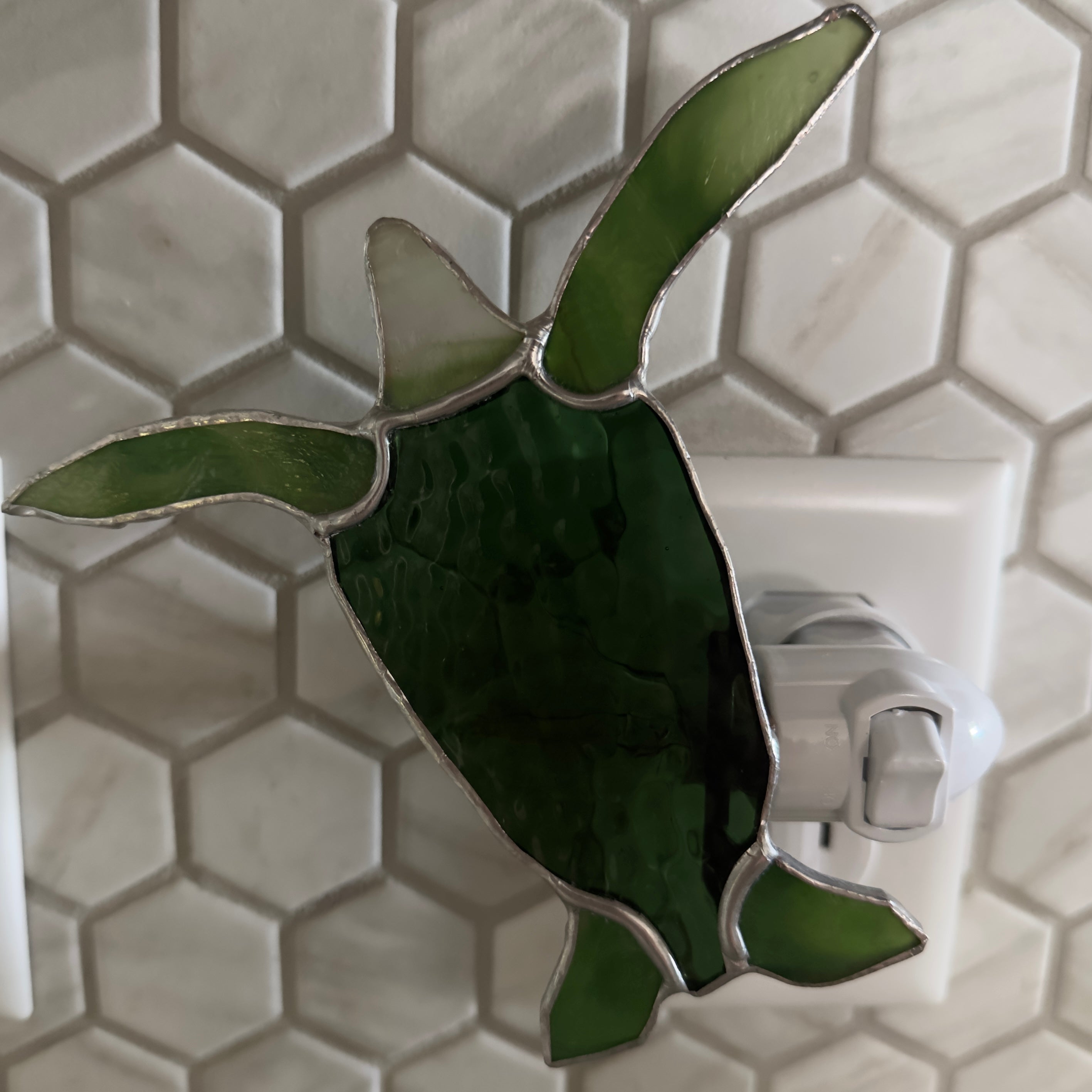 Stained Glass Sea Turtle Nightlight