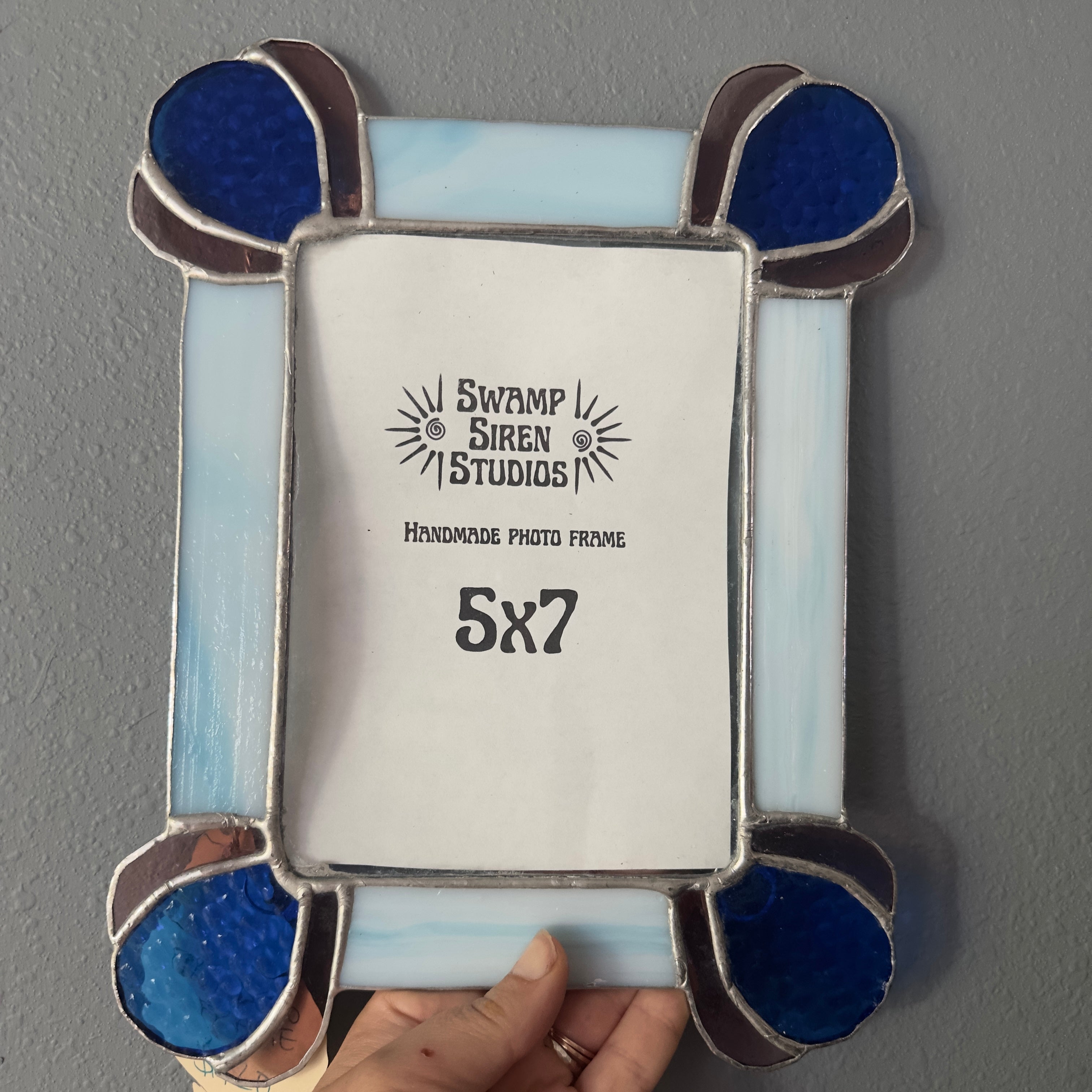 Stained Glass Art Deco Picture Frame