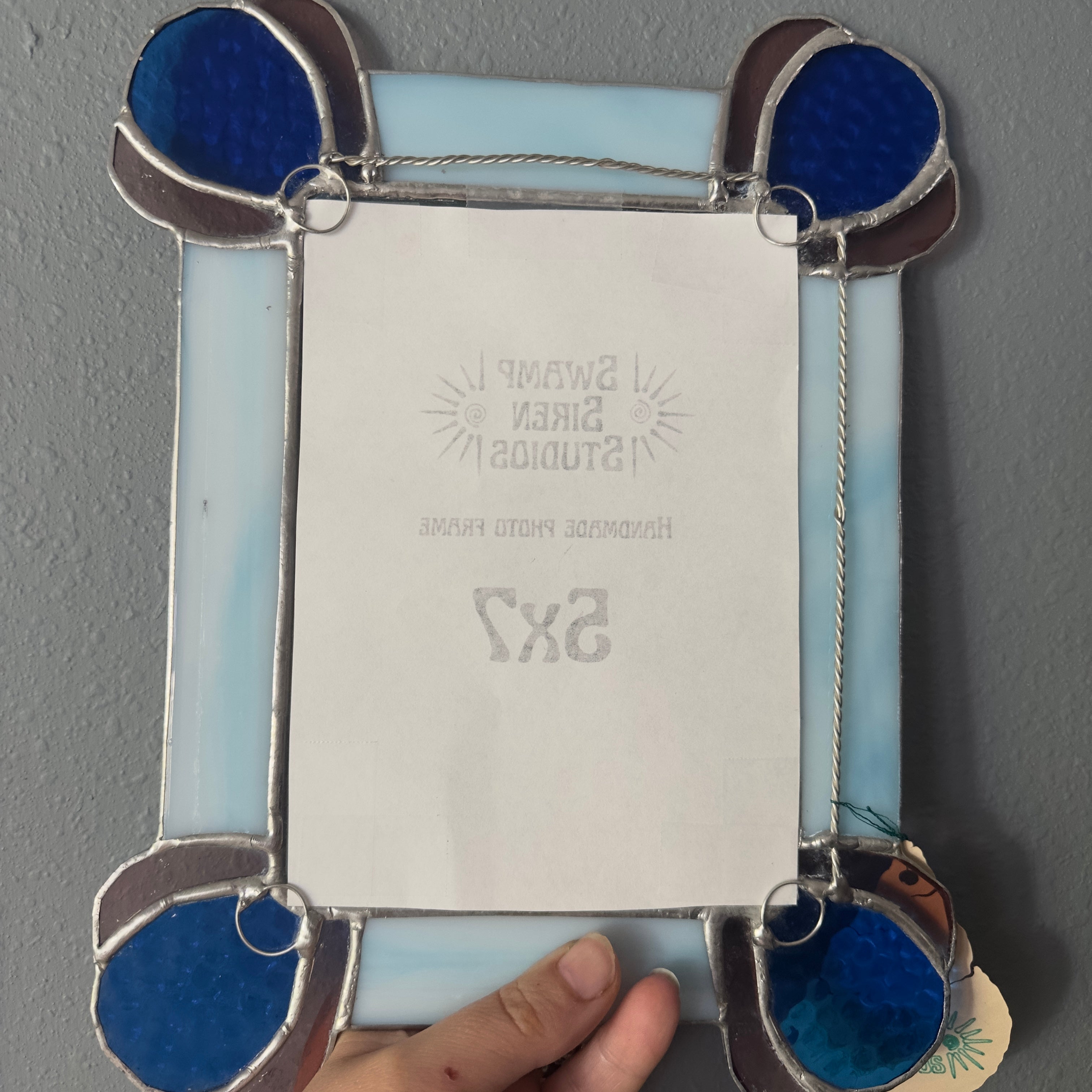 Stained Glass Art Deco Picture Frame