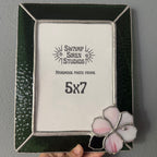 Stained Glass Hibiscus 5x7 Picture Frame