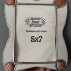 Stained Glass 5x7 Picture Frame with Shells