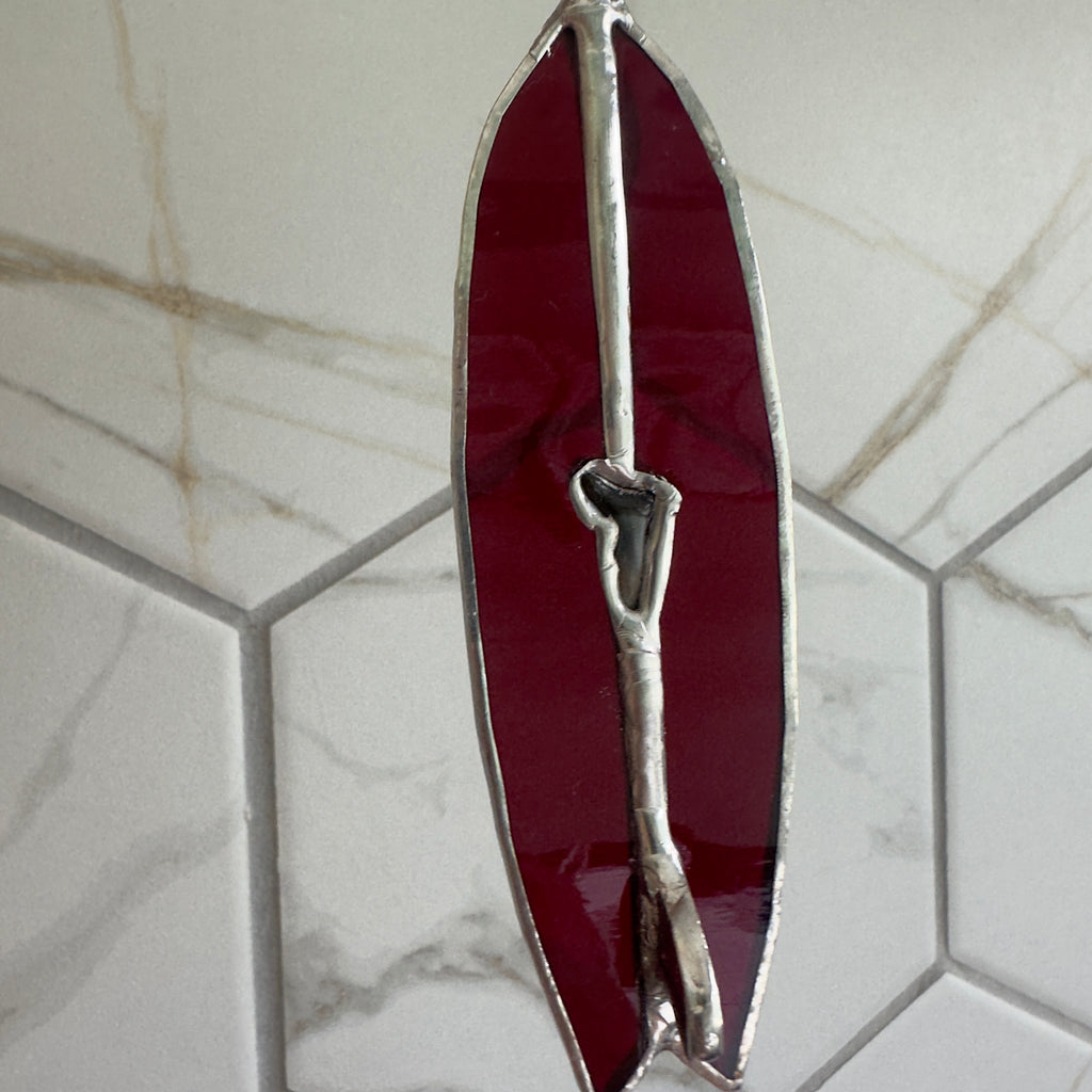 Stained Glass Surfboard Suncatcher