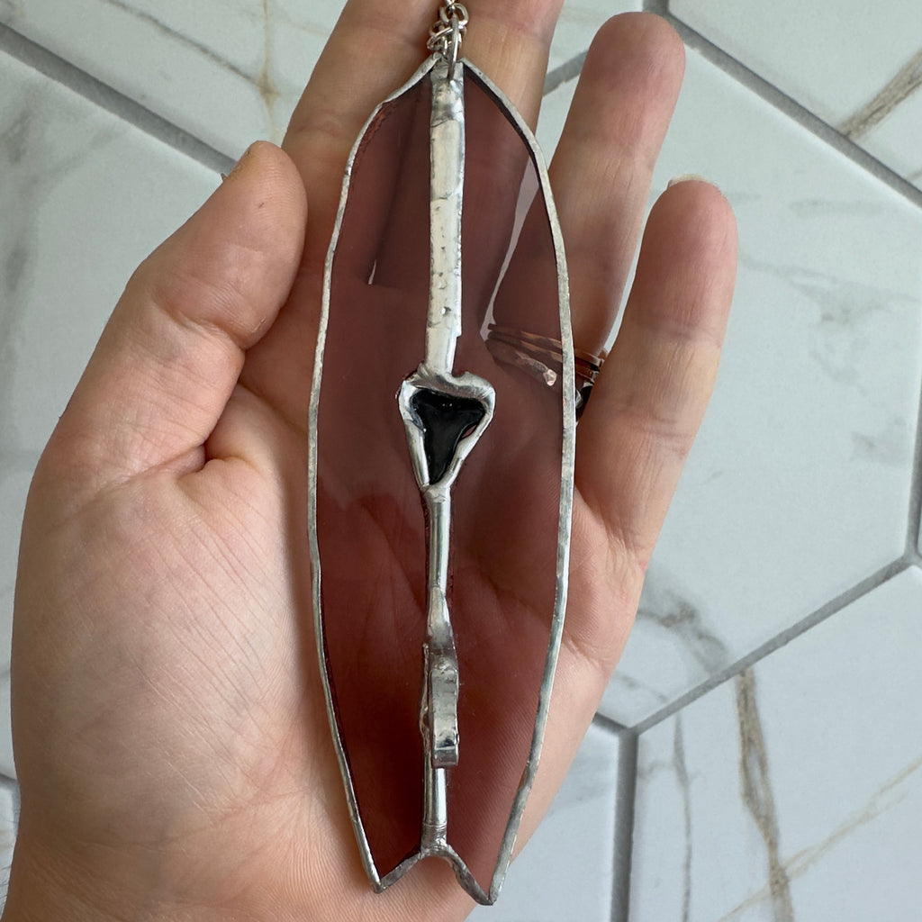 Stained Glass Surfboard Suncatcher