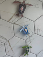 Sea Turtle Shell Family Suncatcher Chain