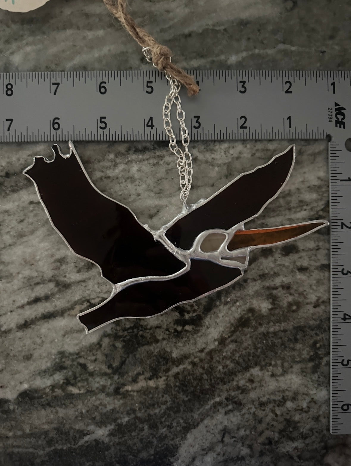 Brown Pelican Suncatcher