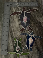 Sea Turtle Shell Family Suncatcher Chain