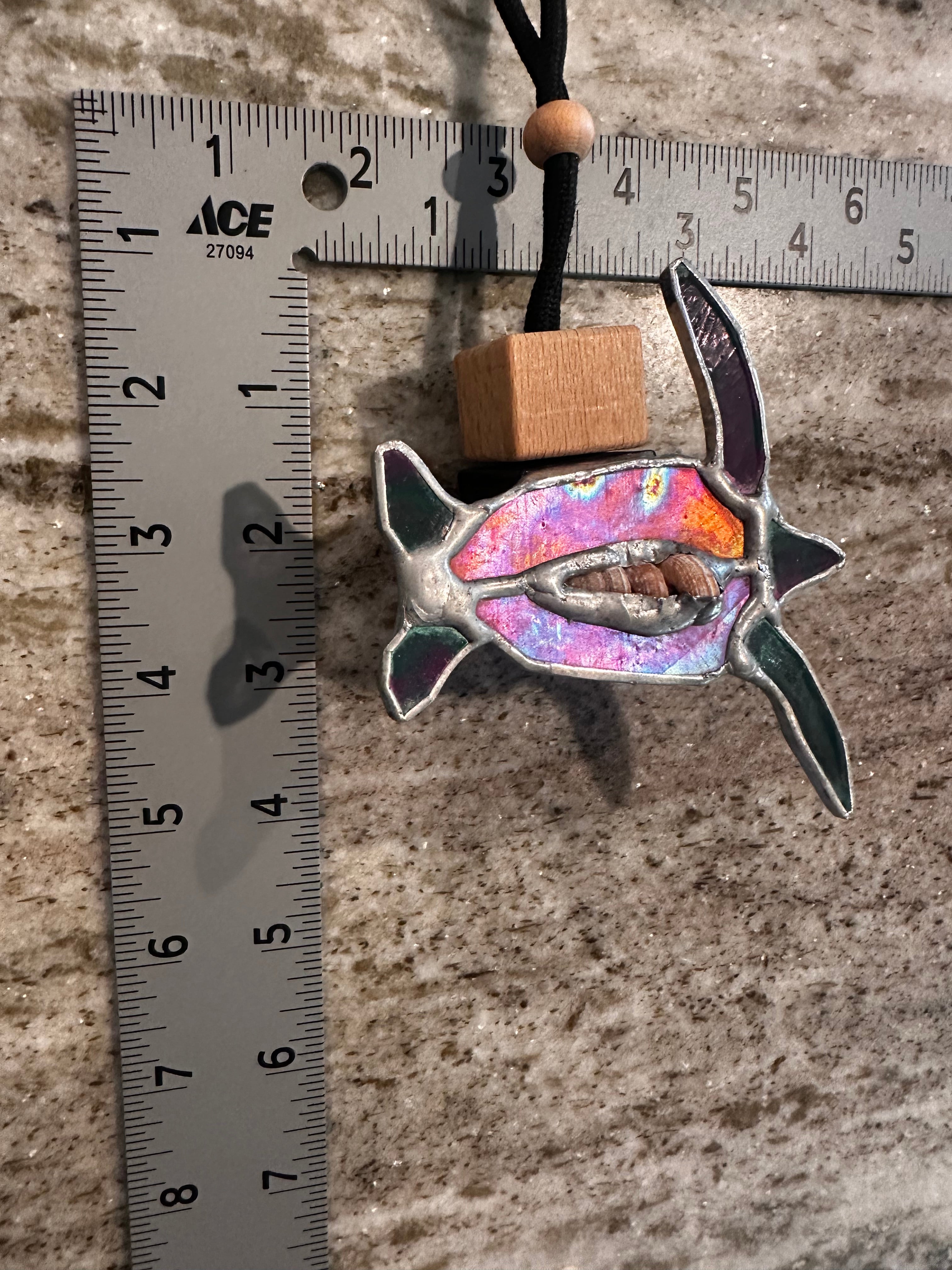 Sea Turtle w/ Shell Essential Oil Diffuser Charm