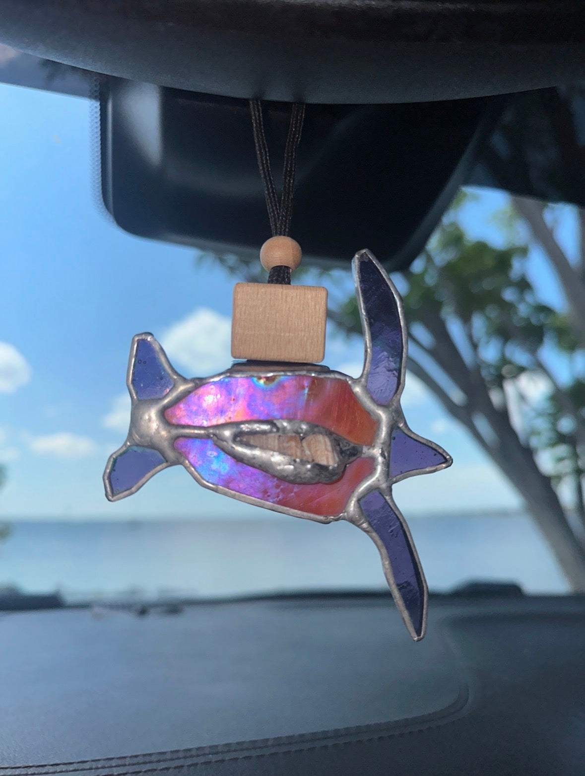 Sea Turtle w/ Shell Essential Oil Diffuser Charm