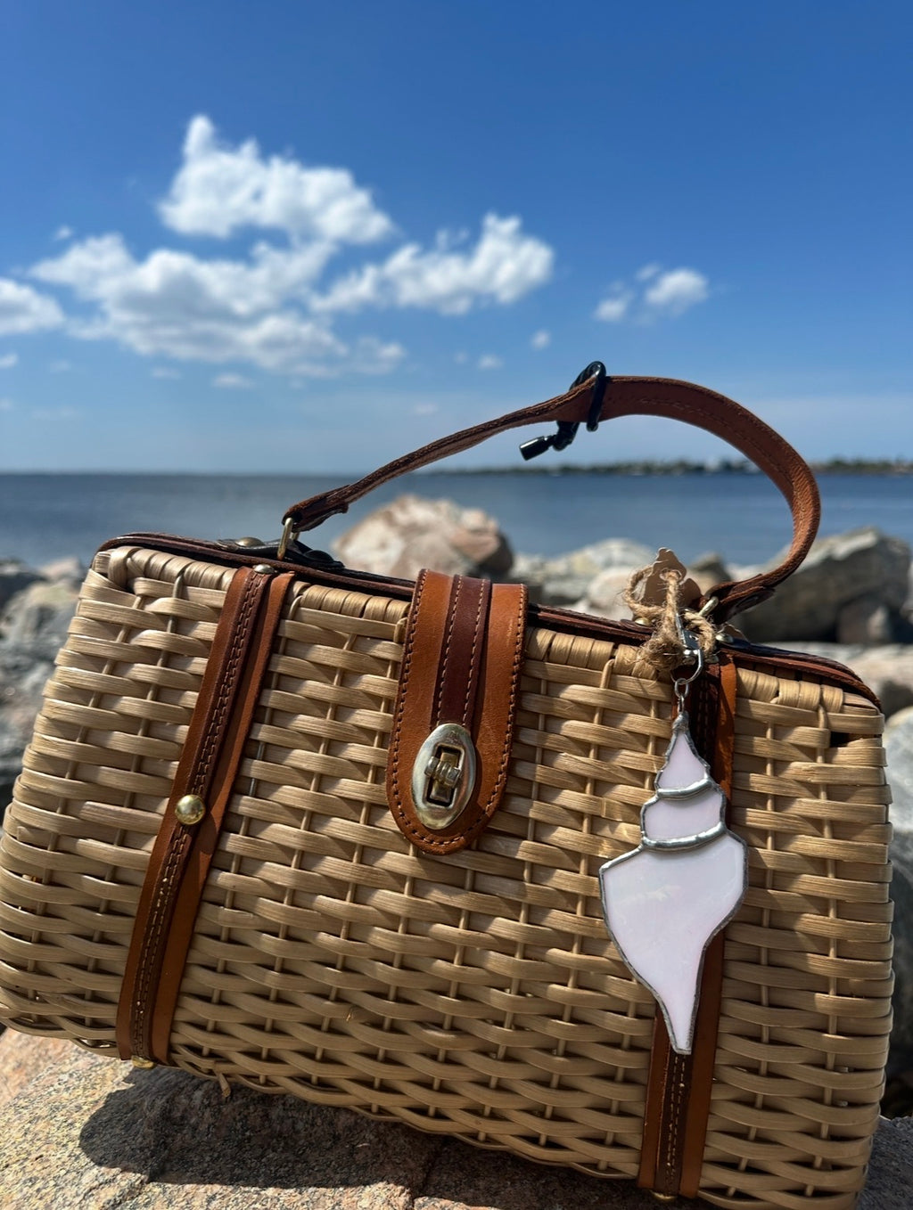 Conch Shell Bag Charm