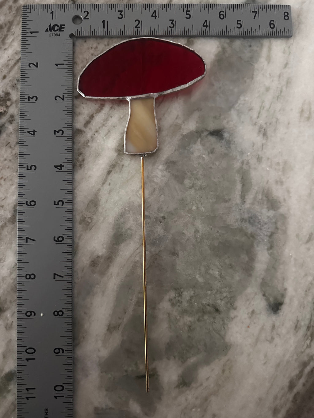 Mushroom plant stake