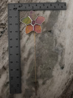 Flower Plant Stake with Glowing Center